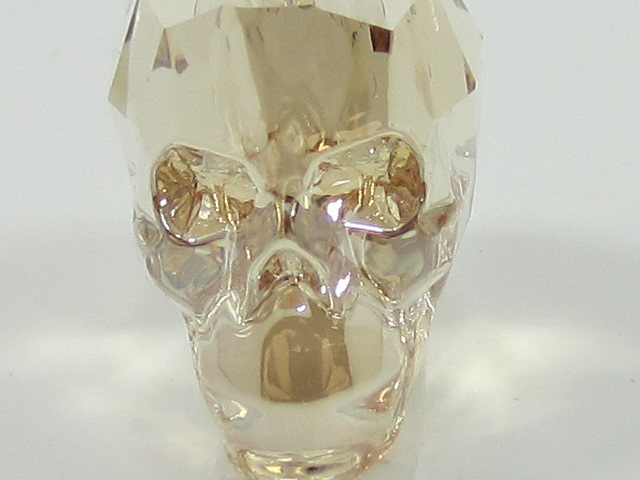 1pc. 13mm SKULL GOLDEN SHADOW BEAD European Rhinestones